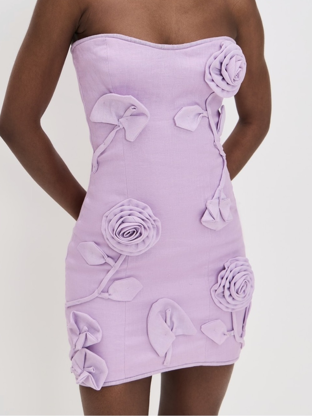 RENDOLL 3D Floral Mini Dress as seen on Free People